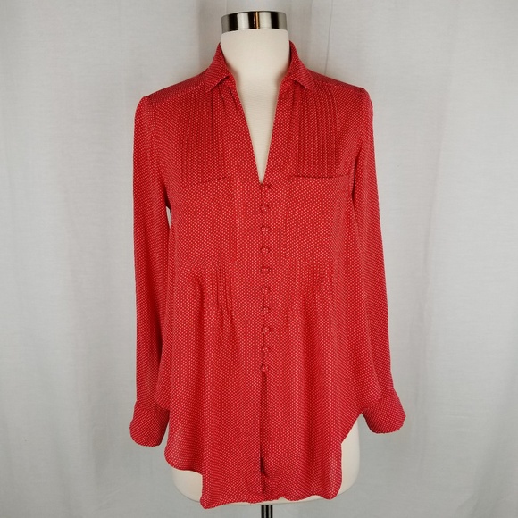 Anthropologie Maeve Matilda polka dot blouse xs - Picture 3 of 7